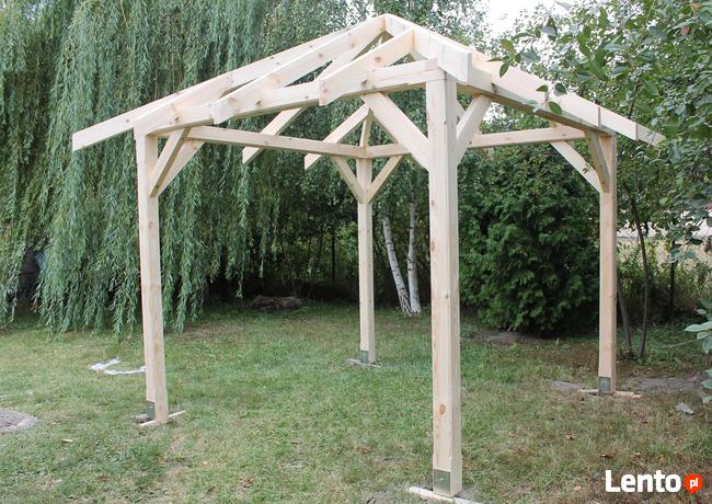 Altana KONSTRUKCJA ALTANY 3,5x3,5m Altanka Pergola Wiata