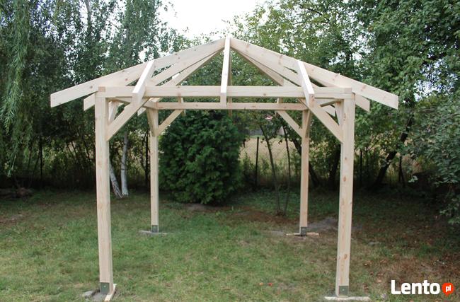 Altana KONSTRUKCJA ALTANY 3,5x3,5m Altanka Pergola Wiata