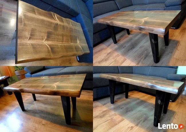 Stolik kawowy skandynawski ława drewniany P01 loft industria