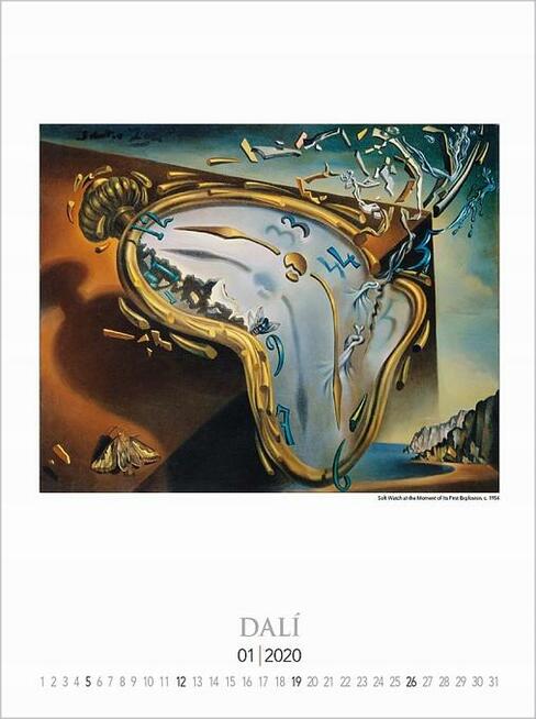 Salvador Dali reprodukcje kalendarz ścienny 2020