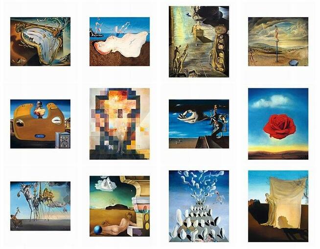 Salvador Dali reprodukcje kalendarz ścienny 2020