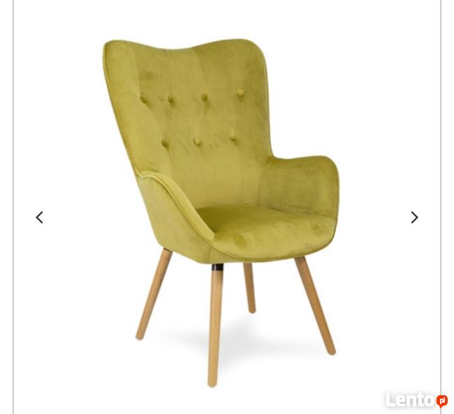 Fotel uszak z weluru różne kolory