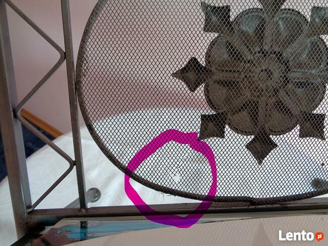 Gazetnik, metal ,kolor stalowy