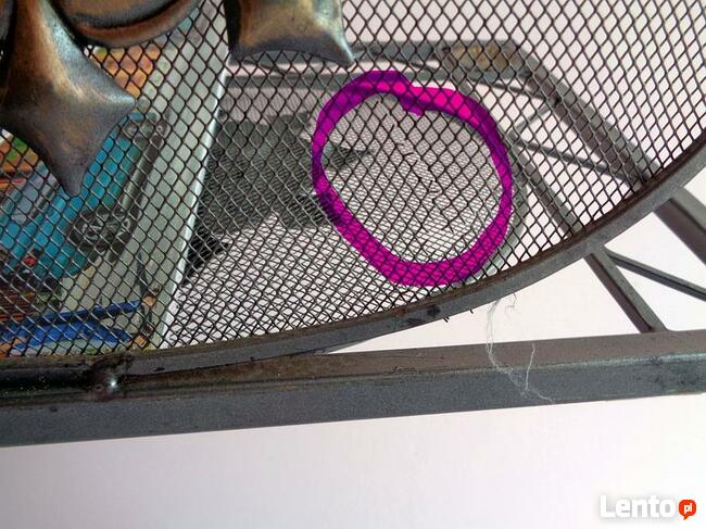 Gazetnik, metal ,kolor stalowy