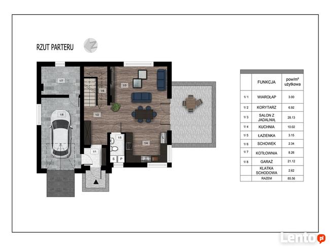 Sprzedam nowy DOM WOLNO STOJĄCY Porosły Kol.przy BIEDRONCE