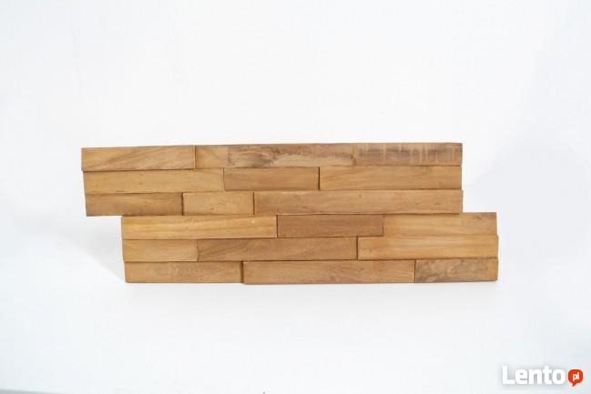 Drewniane panele ścienne dekoracyjne, naturalne lite drewno
