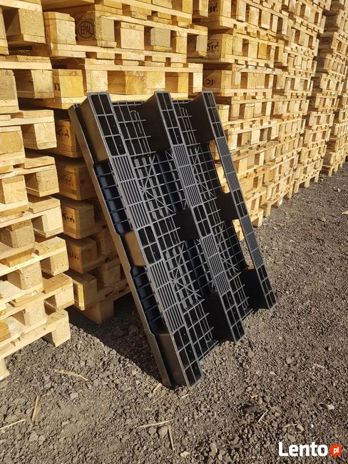 Palety plastikowe pełne 120x80 cm - pełna