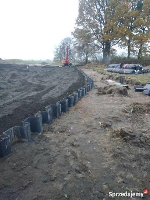 Wbijanie ścianek szczelnych/grodzic/larsenów/ścianki szczeln