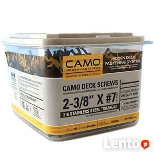 Wkręty CAMO. Wkręty tarasowe, narzędzia