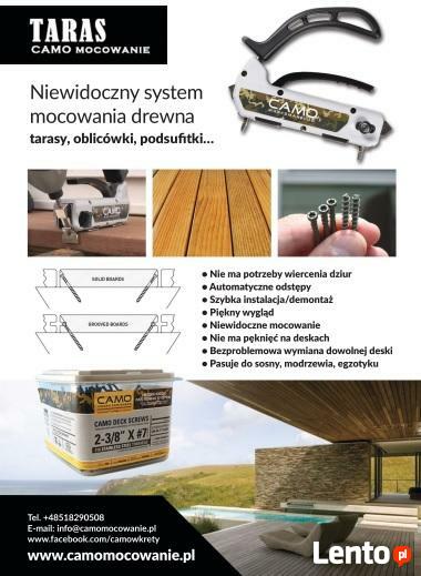 Wkręty CAMO. Wkręty tarasowe, narzędzia