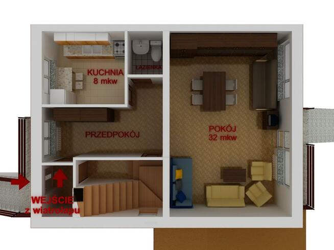 MIESZKANIE - kondygnacja w domu jednorodzinnym