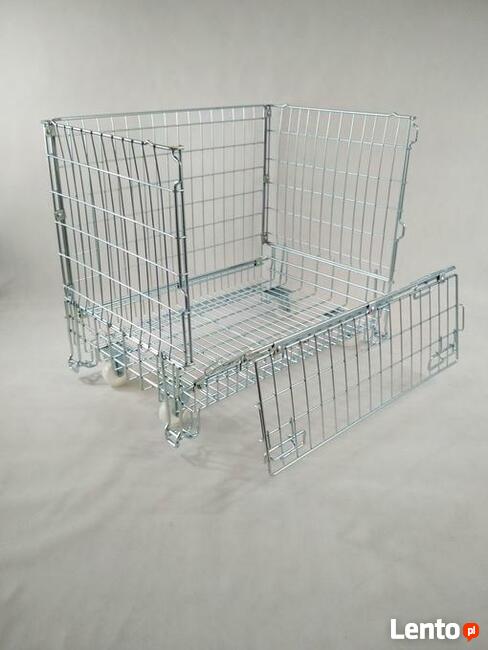 Kosz magazynowy siatkowy na kołach 1200x800x1000