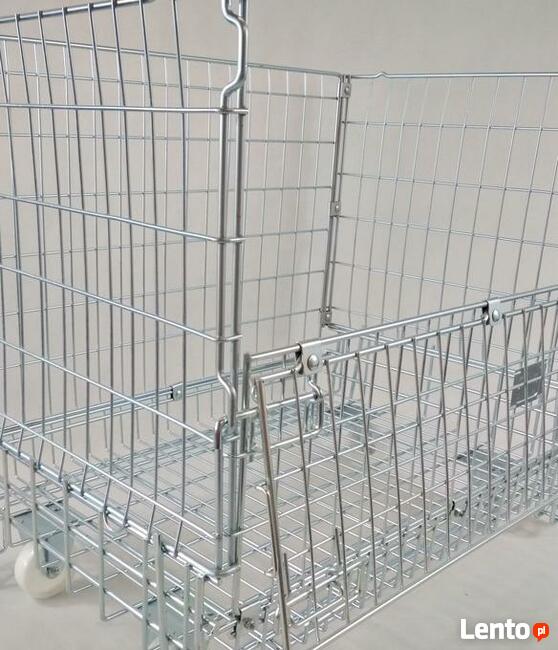 Kosz magazynowy siatkowy na kołach 1200x800x1000