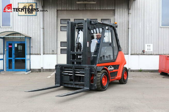 Linde H60 T wózek widłowy Linde 6 Ton, przesuw boczny widły