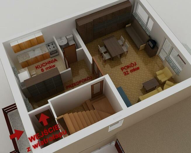 MIESZKANIE - kondygnacja w domu jednorodzinnym