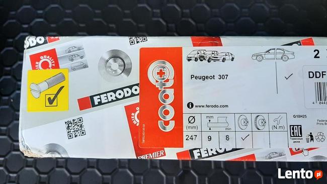 Tarcze hamulcowe FERODO TYŁ PEUGEOT 307 kpl.2-szt. NOWE