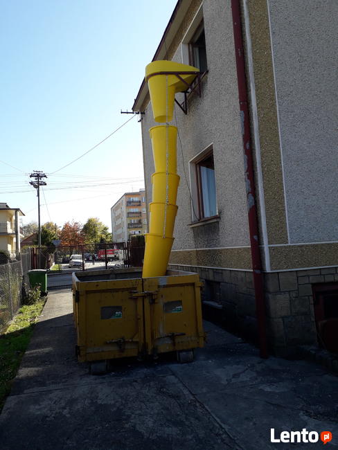 Zsyp budowlany rękaw gruz wynajem gruzy 10 metrów 2 zsypy