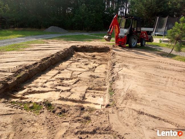 Odwodnienia drenaże nawodnienia miniladowarka fundamenty kop
