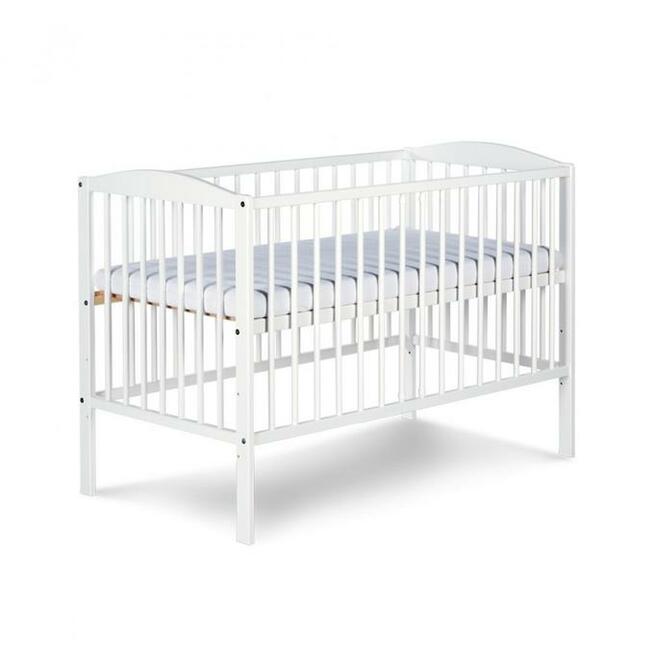 Łóżeczko niemowlęce 120x60 Radek II białe - opcja szuflada
