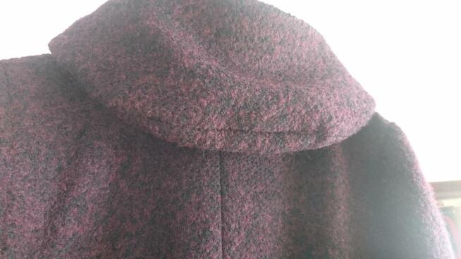 płaszcz zimowy z domieszką wełny