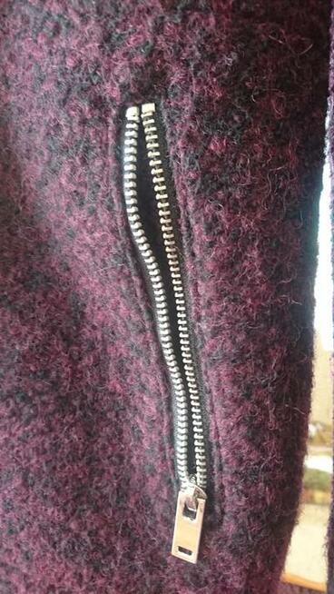 płaszcz zimowy z domieszką wełny