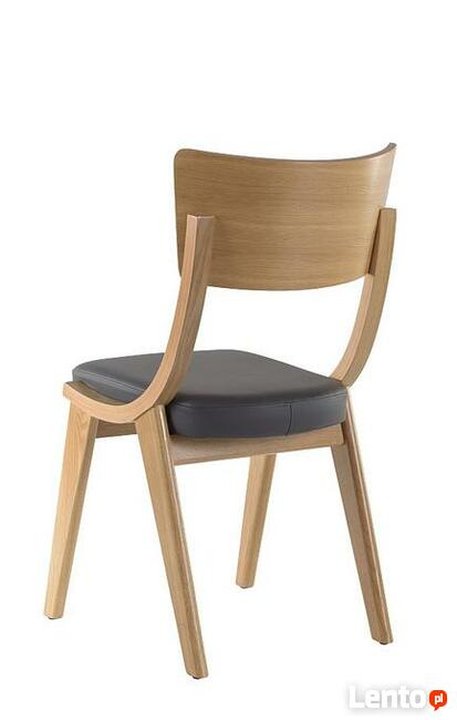 Stylizowane na lata 50- te krzesło dębowe BENT (Skoczek PRL)