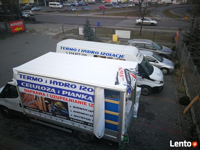 Badanie kamerą termowizyjną Wdmuchiwanie celulozy kuny zimno