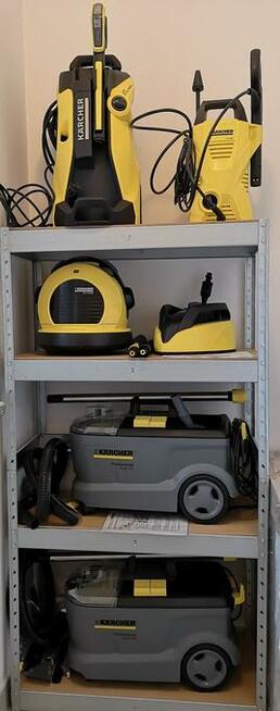 Pranie dywanów/Wynajem. KARCHER. Myjki, Odkurzacze piorące.