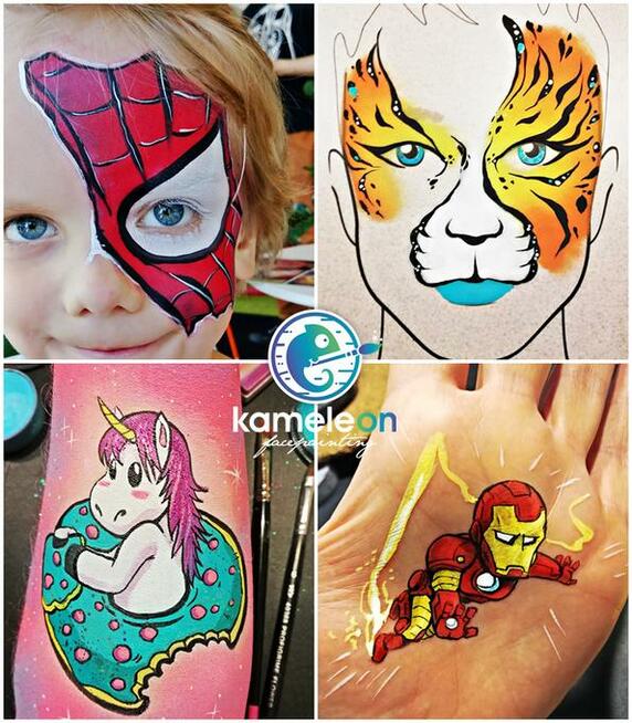 Malowanie twarzy Face painting halloween mikołajki