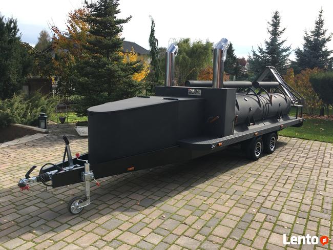 smoker grill bbq Texas 4 xxl long mobilny grill