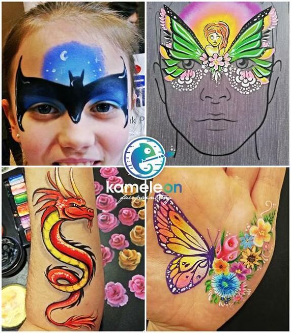 Malowanie twarzy Face painting halloween mikołajki