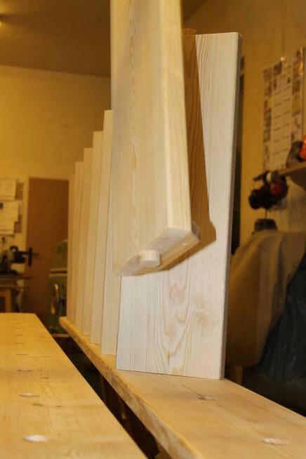 SCHODY z DREWNA Sosnowego REGULOWANE Młynarskie 416x70