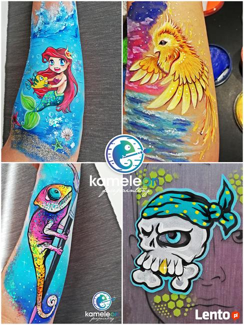 Malowanie twarzy Face painting halloween mikołajki