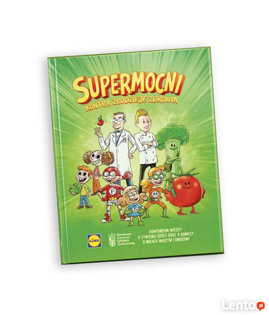 komiks supermocni, przepisy dla dzieci, książka Supermocni