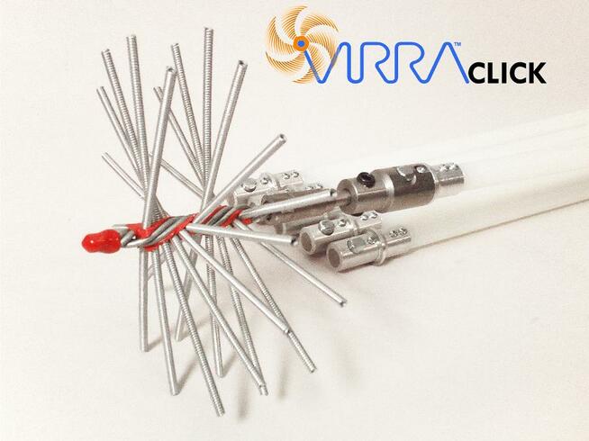 Zestaw do czyszczenia komina od dołu mechanicznie Virra Clic