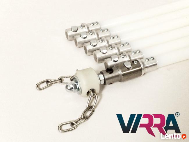 Zestaw do czyszczenia komina od dołu mechanicznie Virra Clic