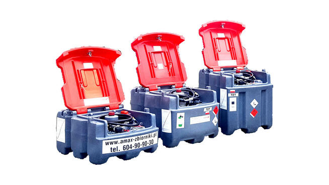 Truck Tanki, Amax, Raty! Mobilne 950l, 600l, 425l, 250l