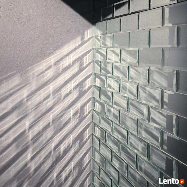 Kafle - płytki lustrzane srebrne, miedziane, złote, grafit.