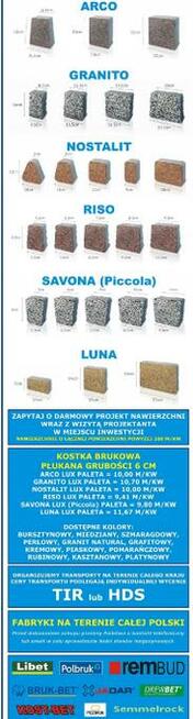 Kostka Brukowa PIAZA Piccola Avanti PŁUKANA CałaPL