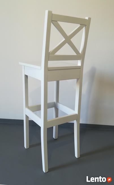 czarne i białe krzesło barowe hoker drewniane krzesła hokery