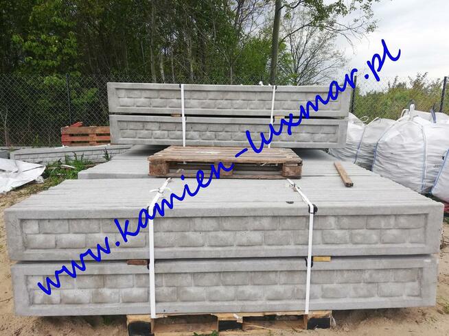 Podmurówka betonowa 25x250x5 (cm)/Siatka/Panel/