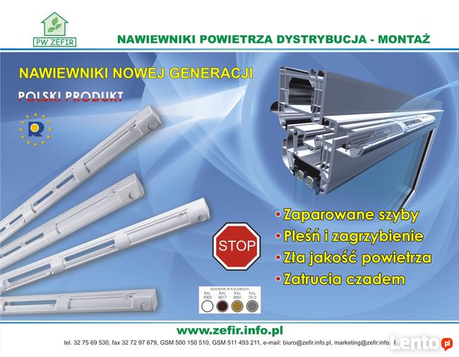 Montaż Nawiewników okiennych