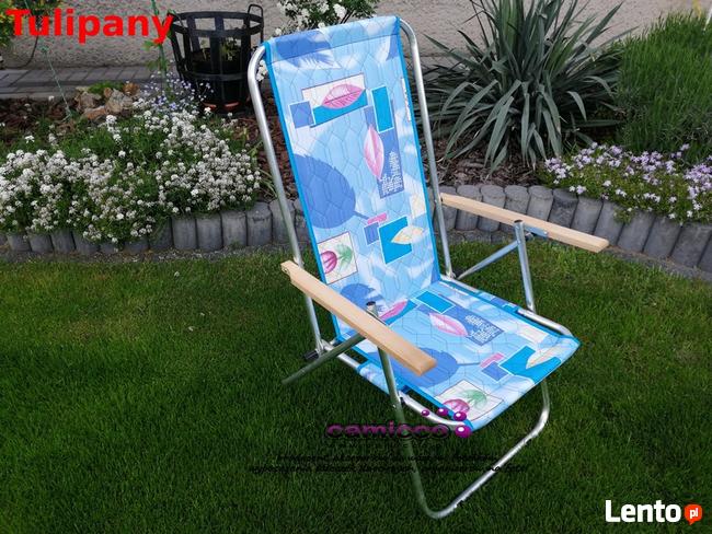 Leżak aluminiowy 2- pozycyjny z regulacją KRZESŁO-LEŻAK