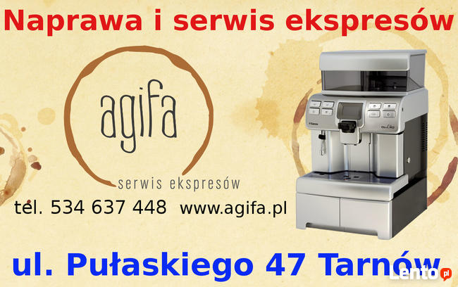 Naprawa, serwis, sprzedaż ekspresów do kawy Tarnów i okolice