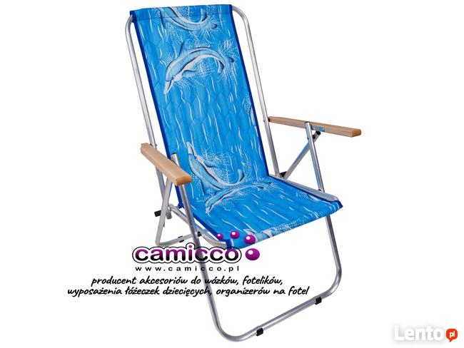 Leżak aluminiowy 2- pozycyjny z regulacją KRZESŁO-LEŻAK