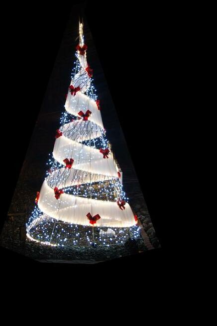 duża choinka led 2,5m 3D producent na wymiar