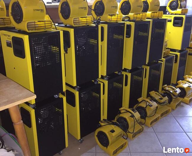 Wypożyczalnia Osuszaczy wilgoci, nagrzewnic, wentylatorów !!