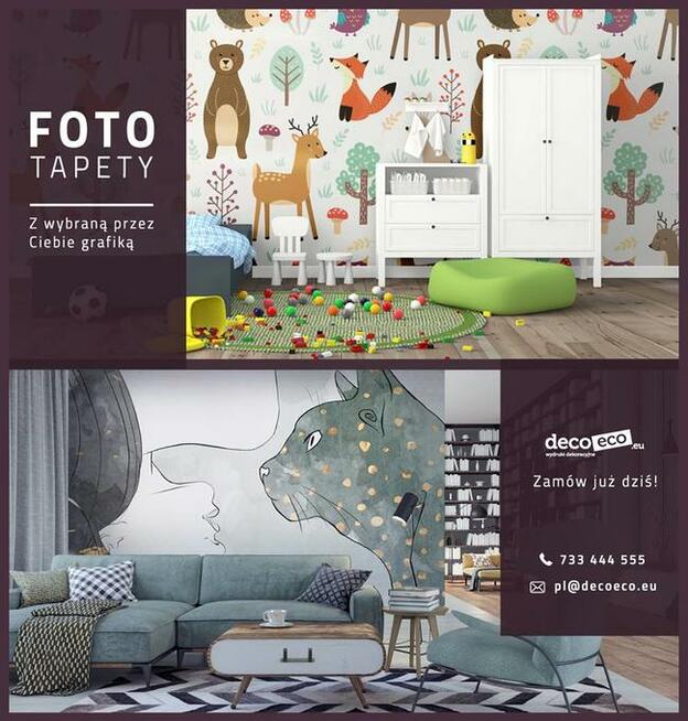 fototapety na wymiar z dowolną grafiką druk UV