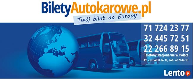 Bilety autokarowe do 35 krajów w Europie