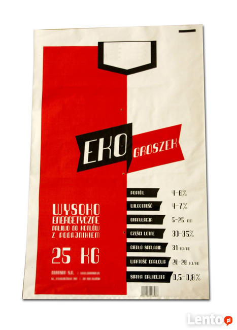 Worek regranulat 50x80cm na Ekogroszek z nadrukiem +projekt